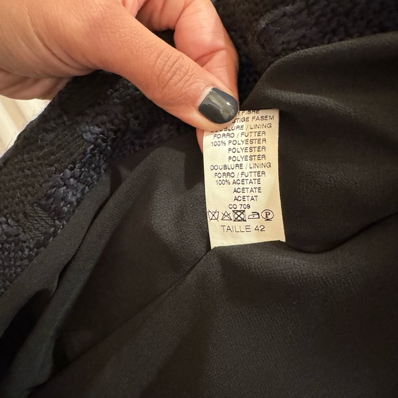 Edward Achour Paris Tweed Coat, Size 42/M/US6 - Picture 4 of 6